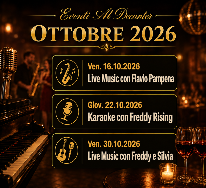 Eventi Live Al Decanter 