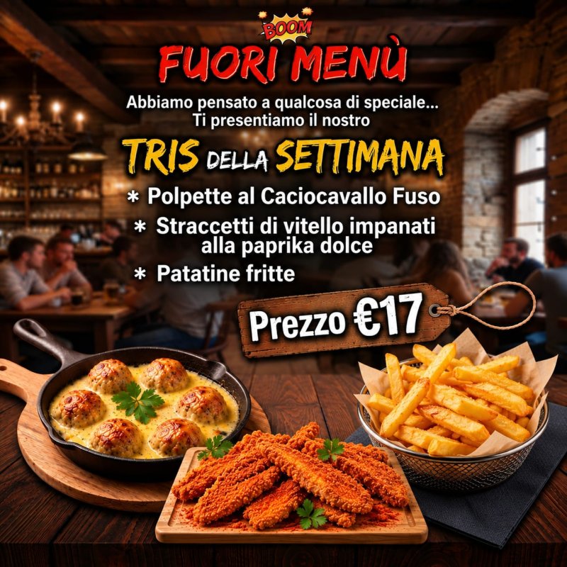 FUORI MENÙ DELLA SETTIMANA