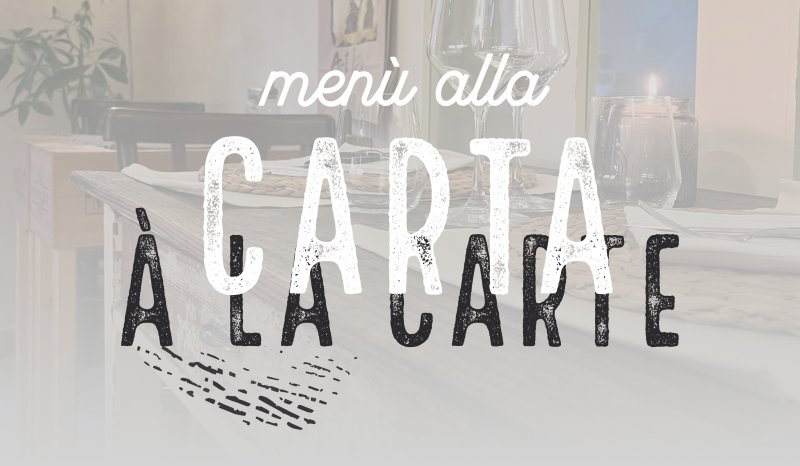 MENU ALLA CARTA